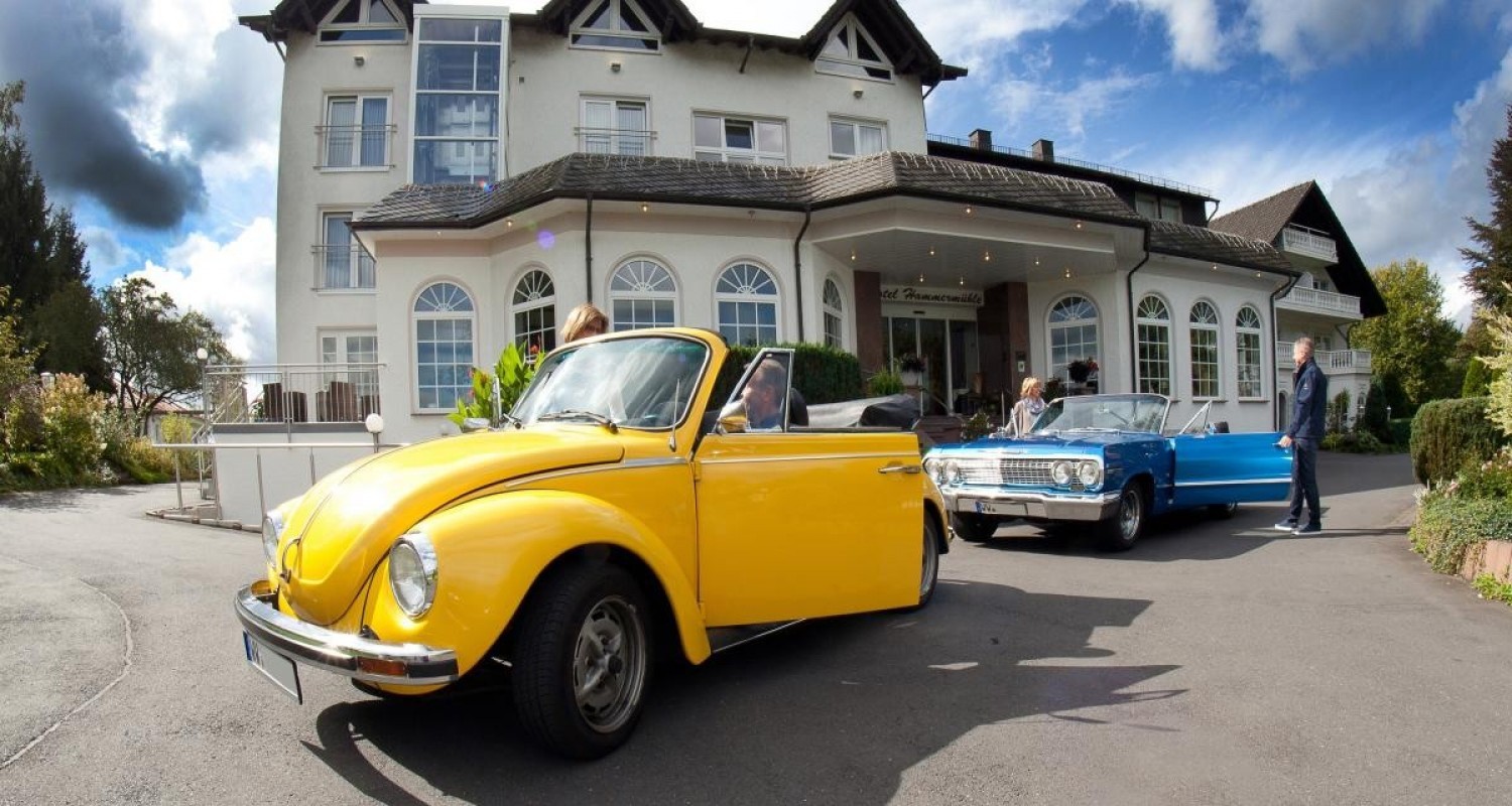 Oldtimer Käfer Cabrio mieten mit Hotel