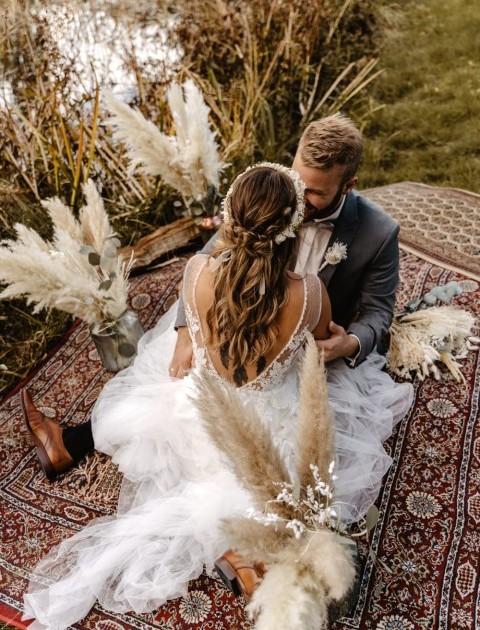 Boho Hochzeit am See
