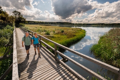 Steg über den Dreifelder Weiher