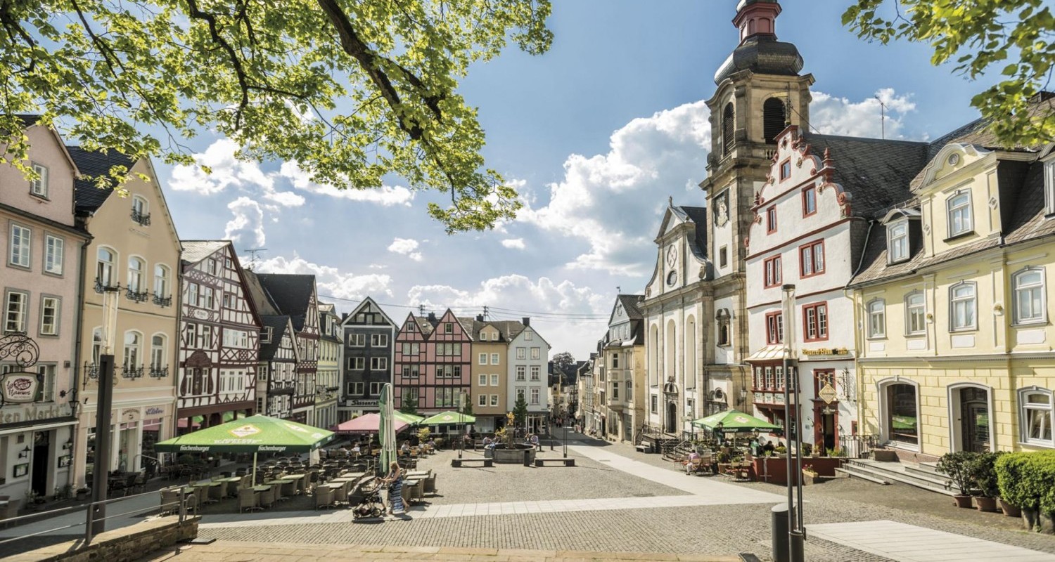 Westerwald-Hachenburg-Alter Markt-Fachwerk