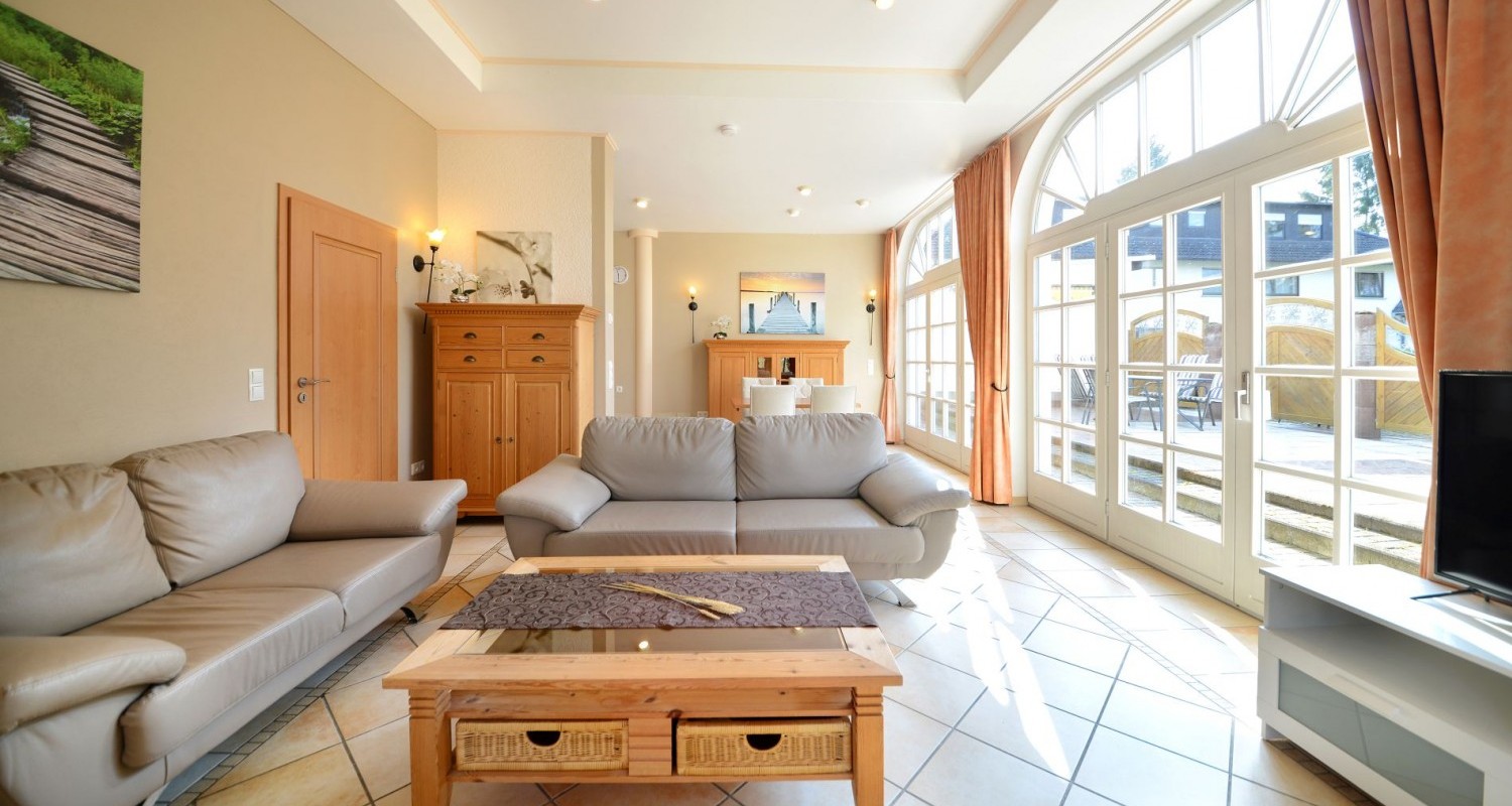Appartement Seeblick Wohnbereich