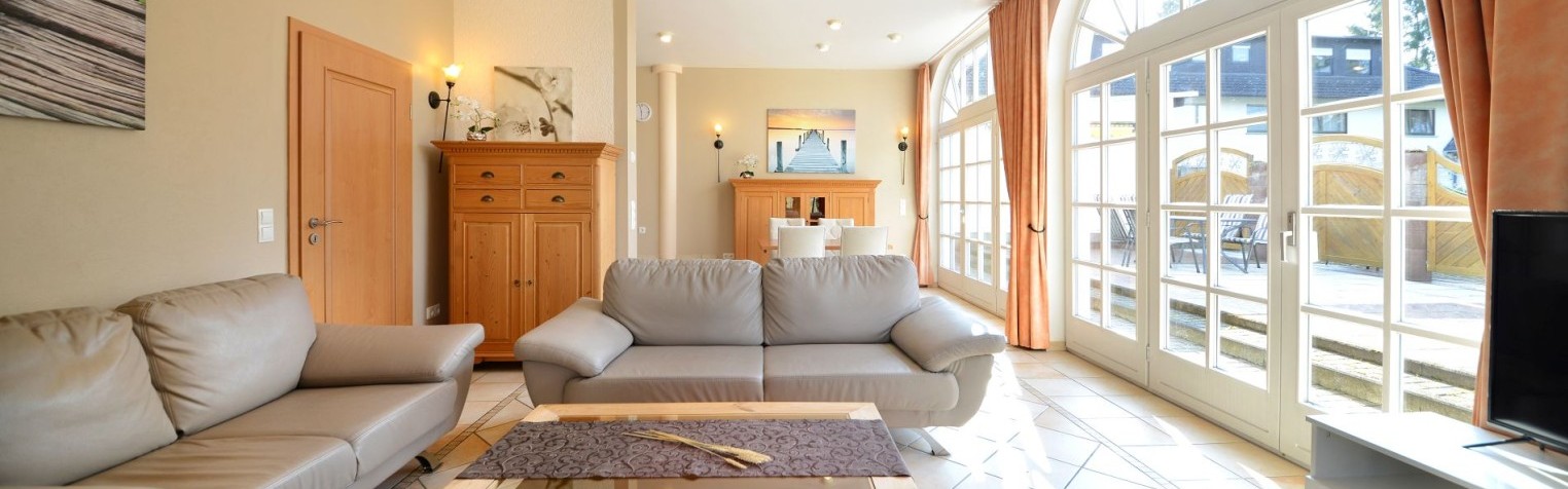 Appartement Seeblick Wohnbereich