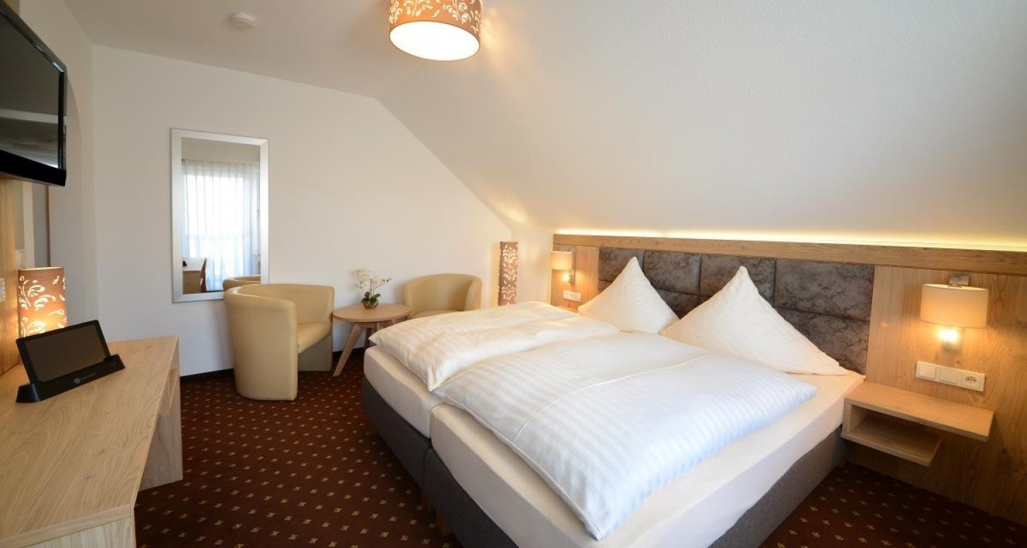 Hotelzimmer Hammermühle Gästehaus mit Balkon